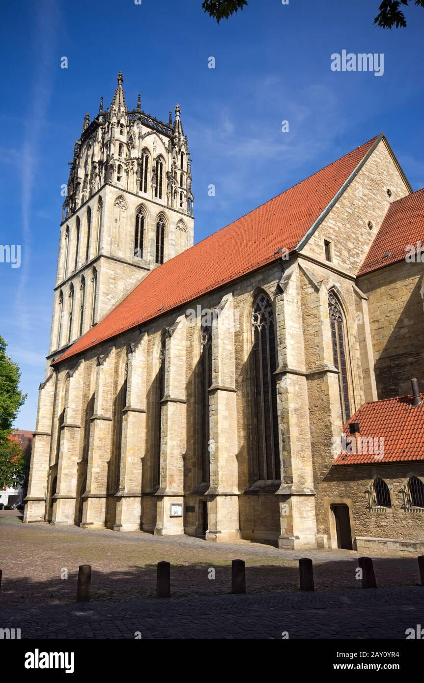 Chiesa di Liebfrauen-Ueberwasser a Muenster, Germania Foto Stock