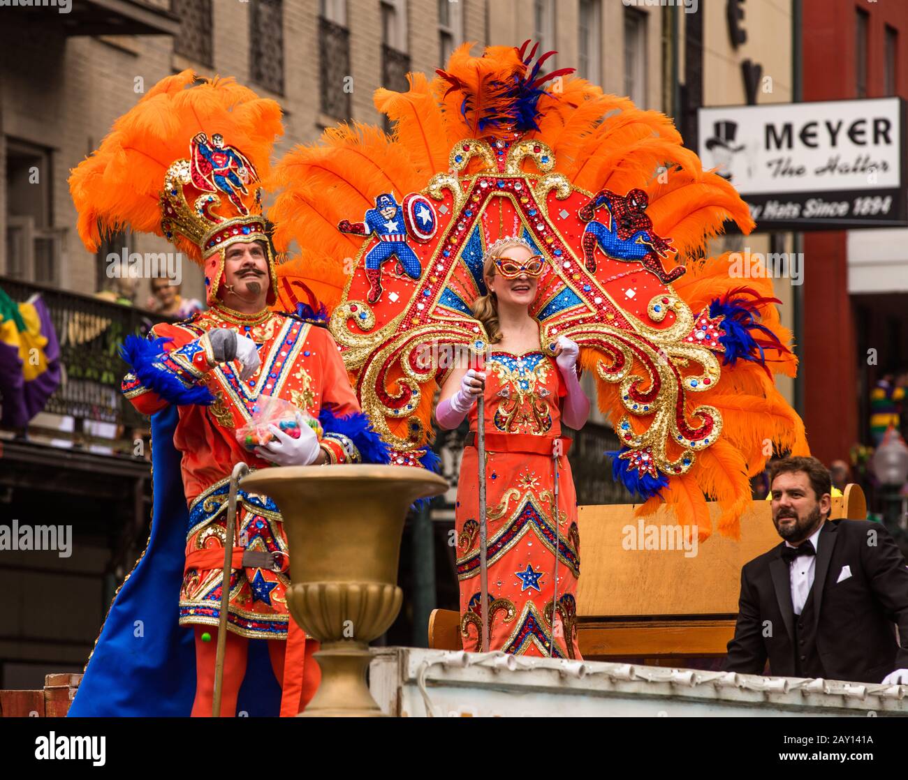 Krewe Iris, Mardis Gras 2019. New Orleans, Lousiana Foto Stock