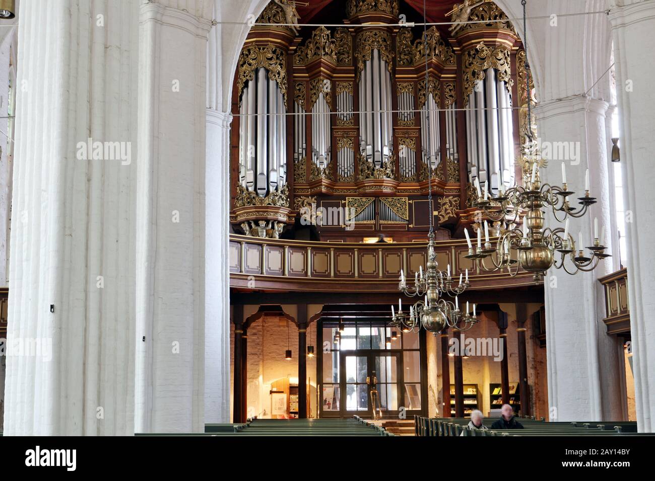 Erasmus Bielfeldt-organo nella chiesa di San Wilhadi Foto Stock