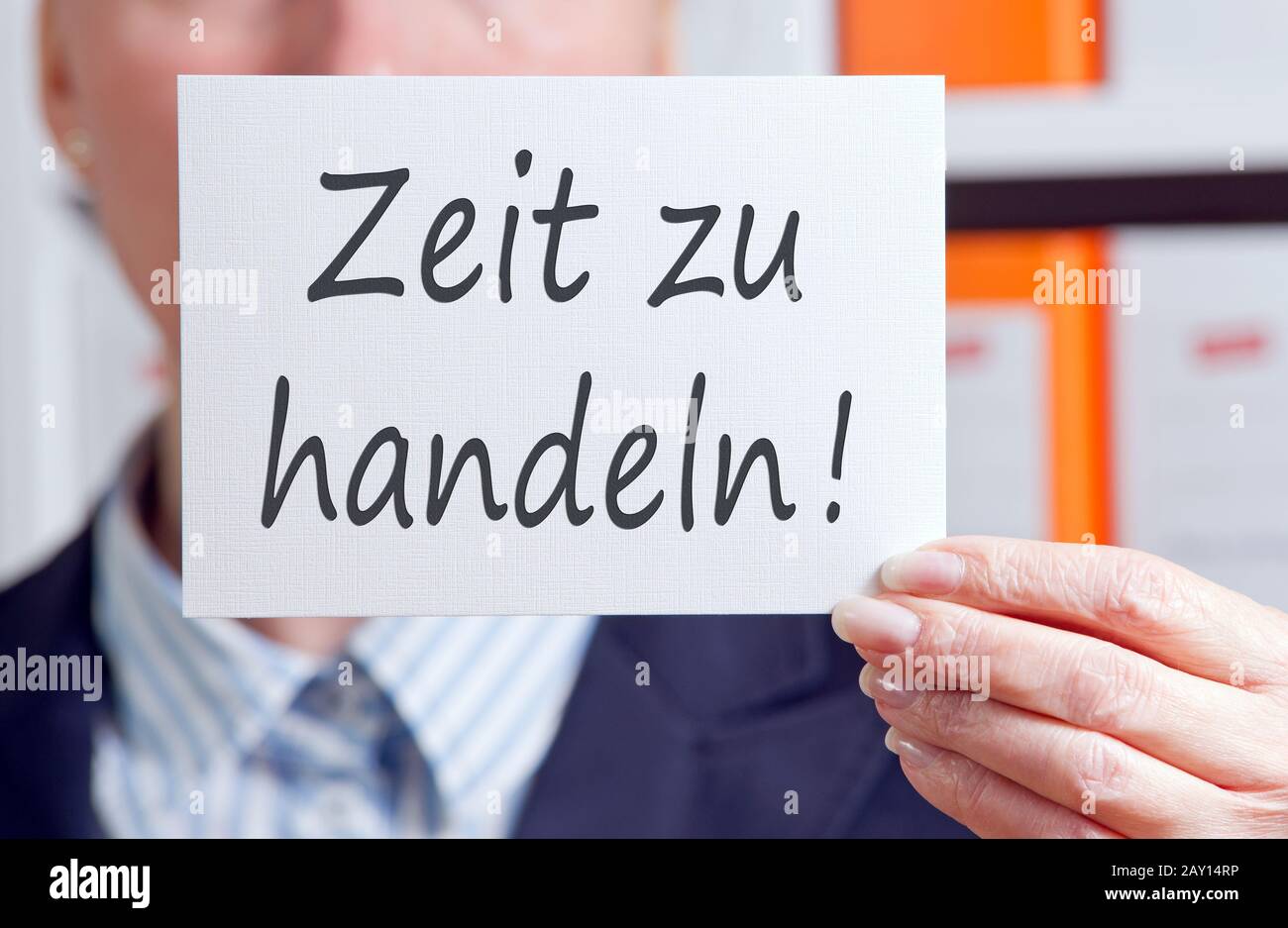 È il momento di agire! Foto Stock