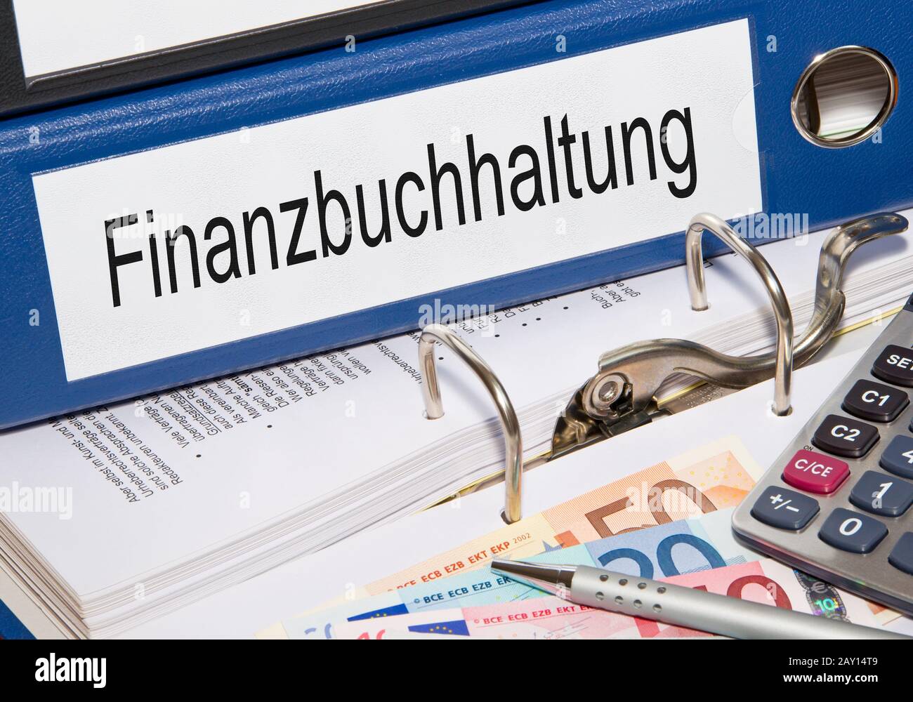 Contabilità finanziaria Foto Stock