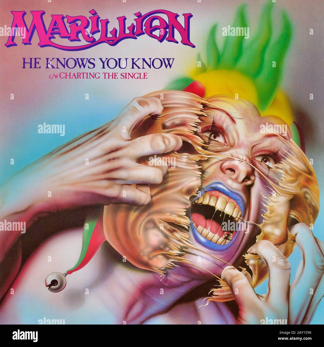 Marillion - copertina originale dell'album in vinile - lo sa che lo sai - 1983 Foto Stock