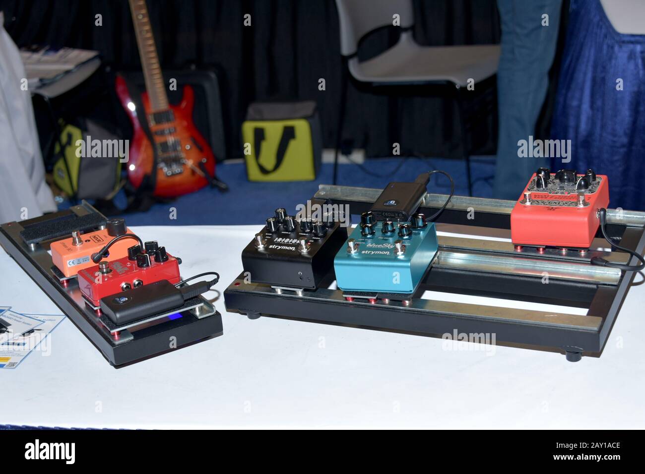 Anaheim, CA - 17 GENNAIO: Spectra Comp al 'NAMM Show' il 17 gennaio ad Anaheim California. (Foto di Glenn Francis /PacificProDigital.com) Foto Stock