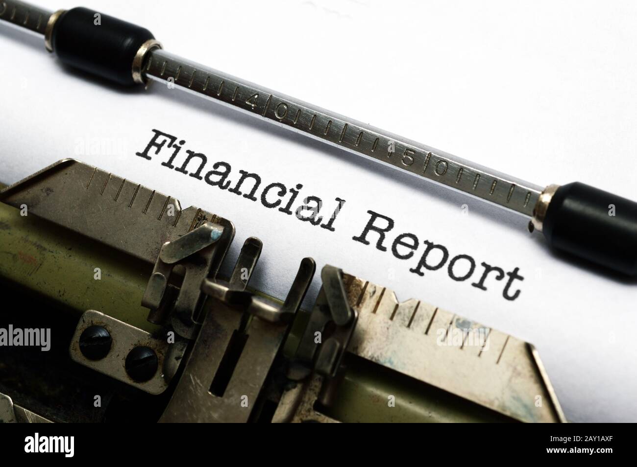 Relazione finanziaria Foto Stock