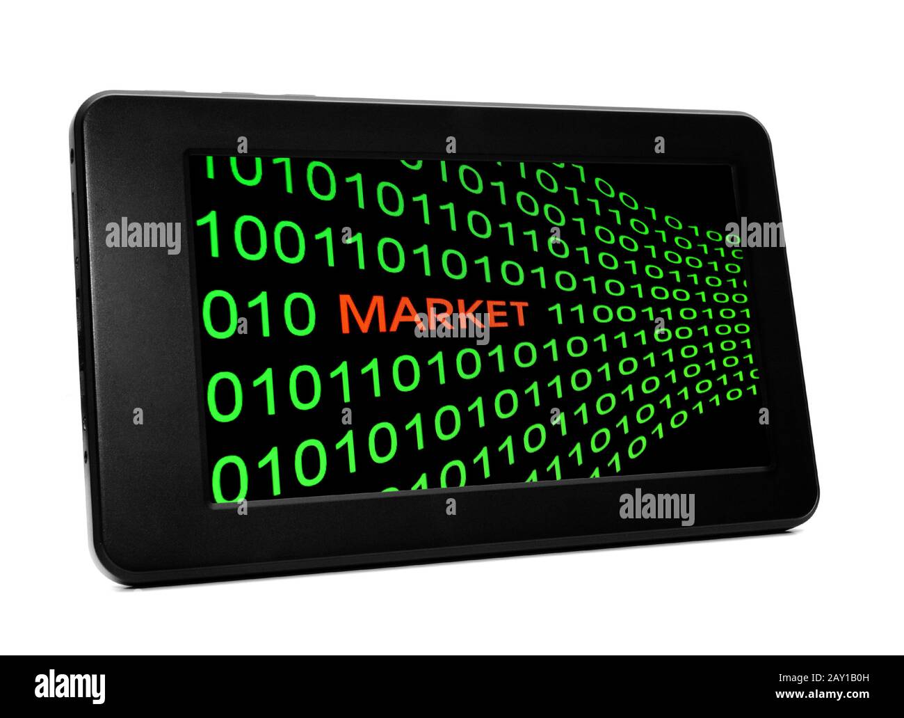 Il concetto di mercato sul tablet PC Foto Stock