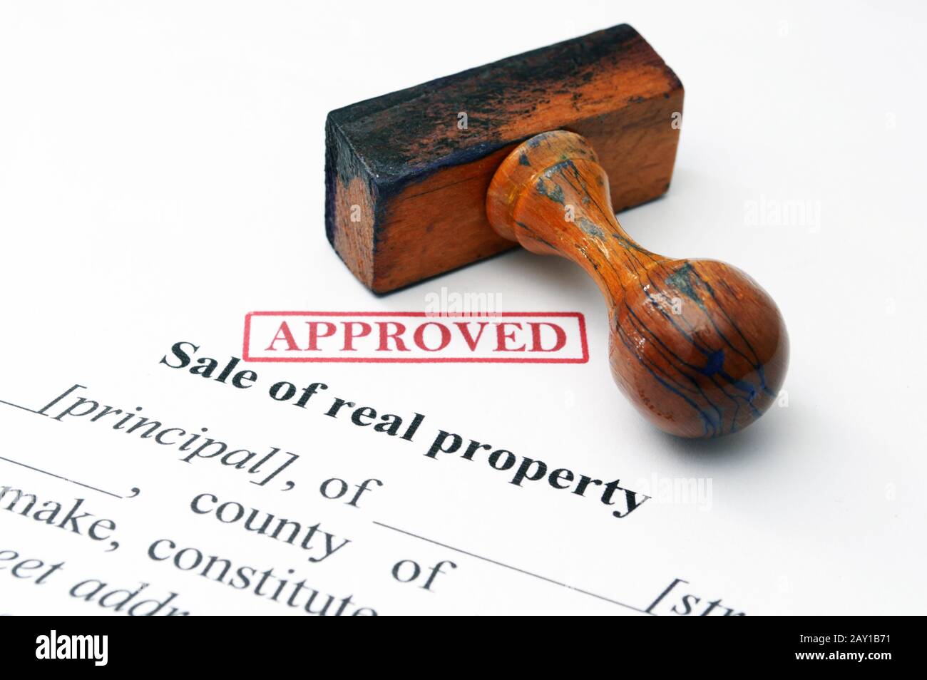 Vendita di concetto immobiliare Foto Stock