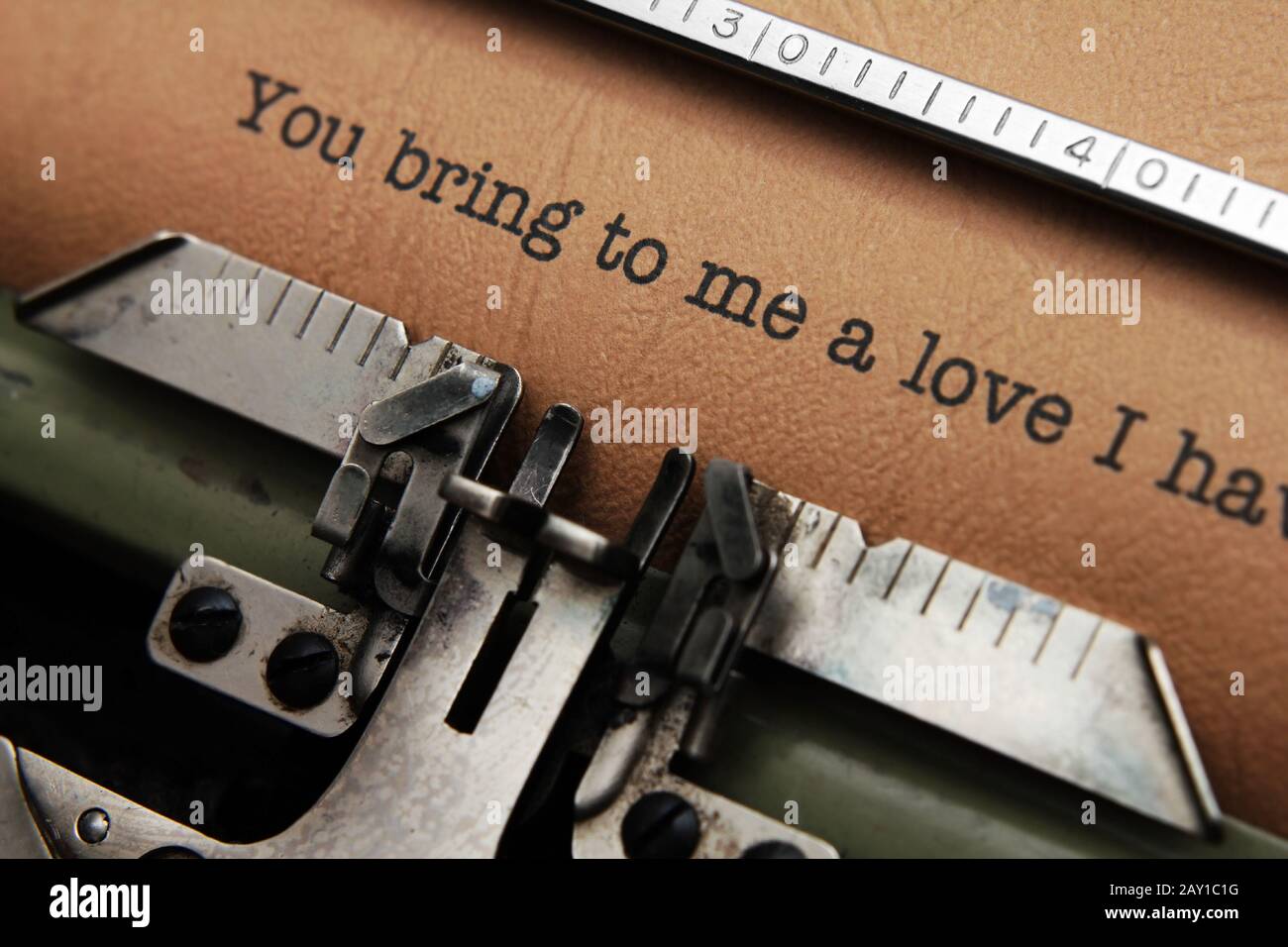 Lettera d'amore Foto Stock
