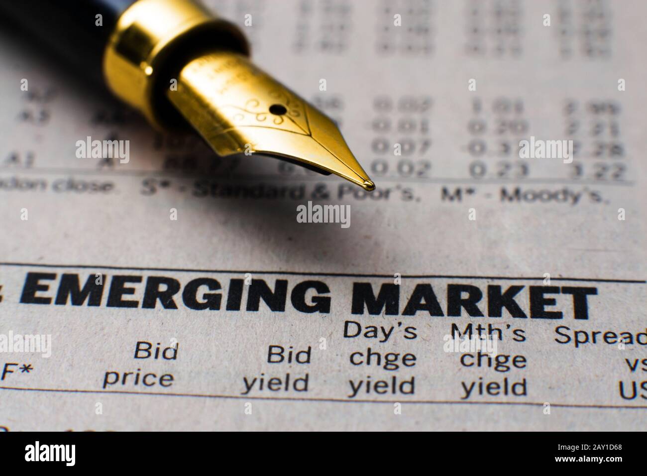 Mercato emergente Foto Stock