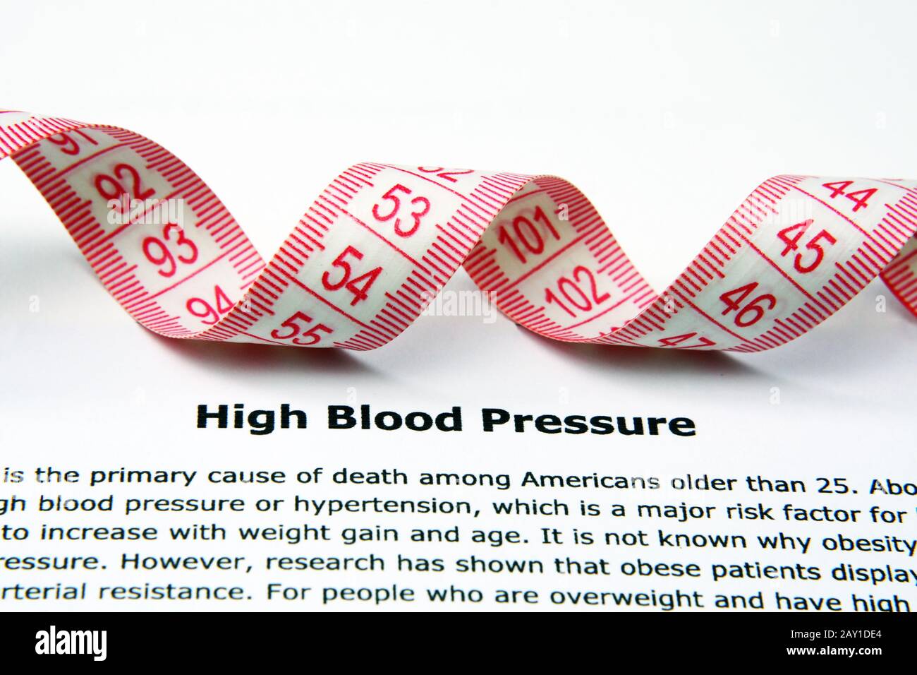 Alta pressione sanguigna Foto Stock