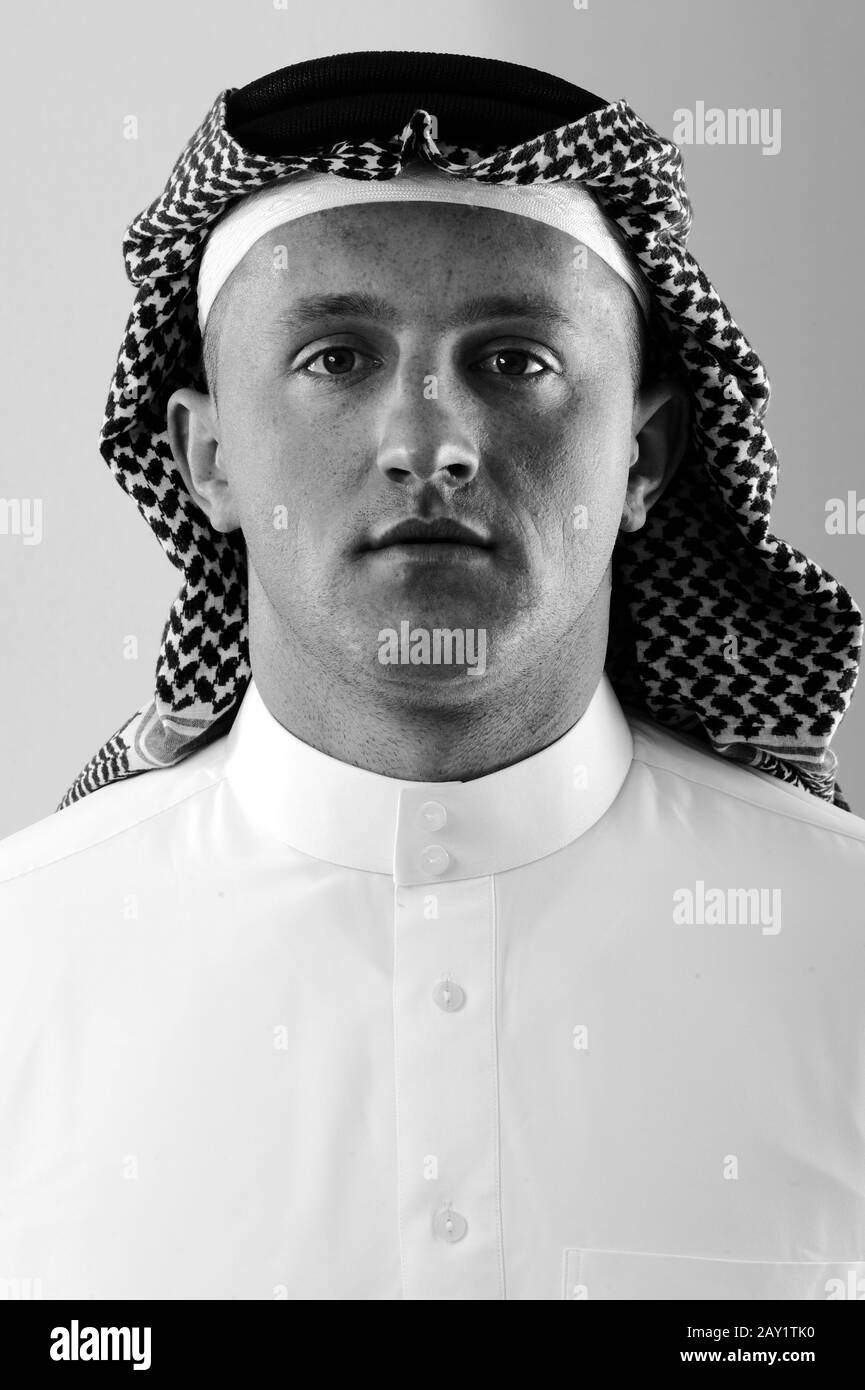 Ritratto dell'uomo del Medio Oriente Foto Stock