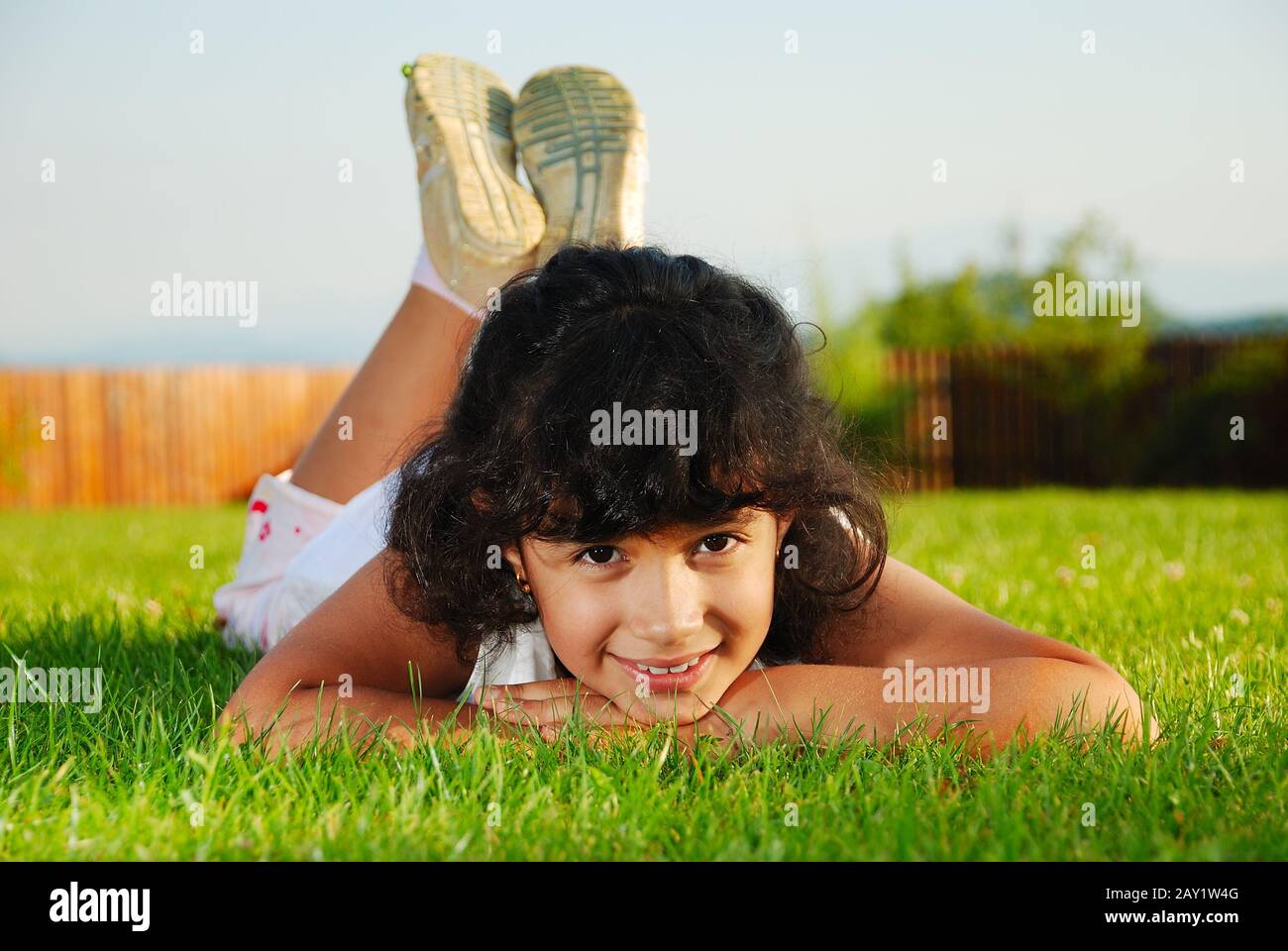 Bellissimo posto verde e attività per bambini Foto Stock