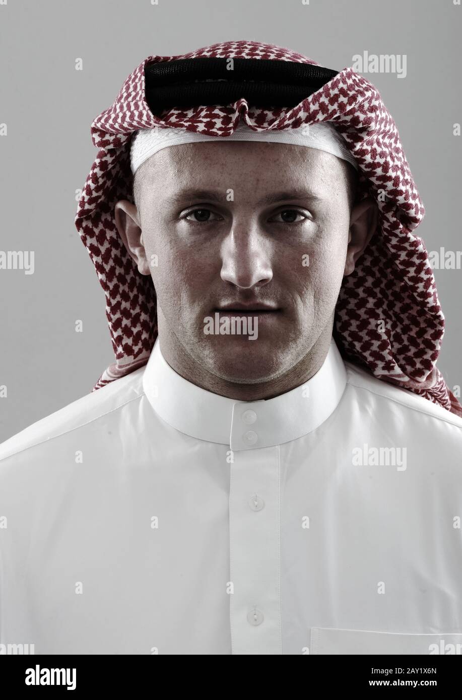 Ritratto dell'uomo del Medio Oriente Foto Stock