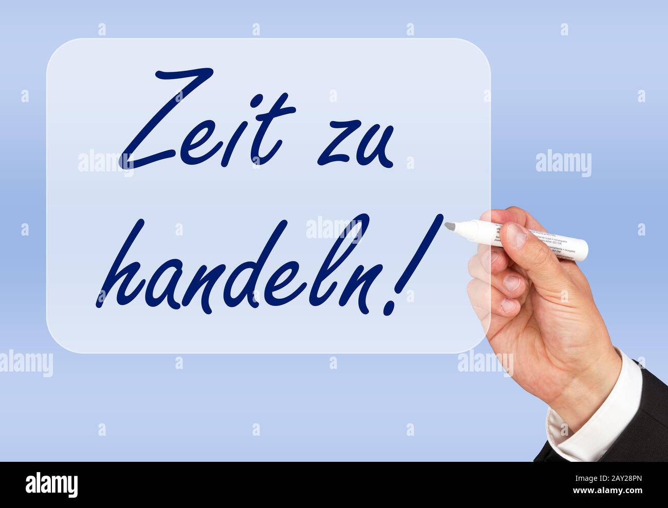 È il momento di agire! Foto Stock