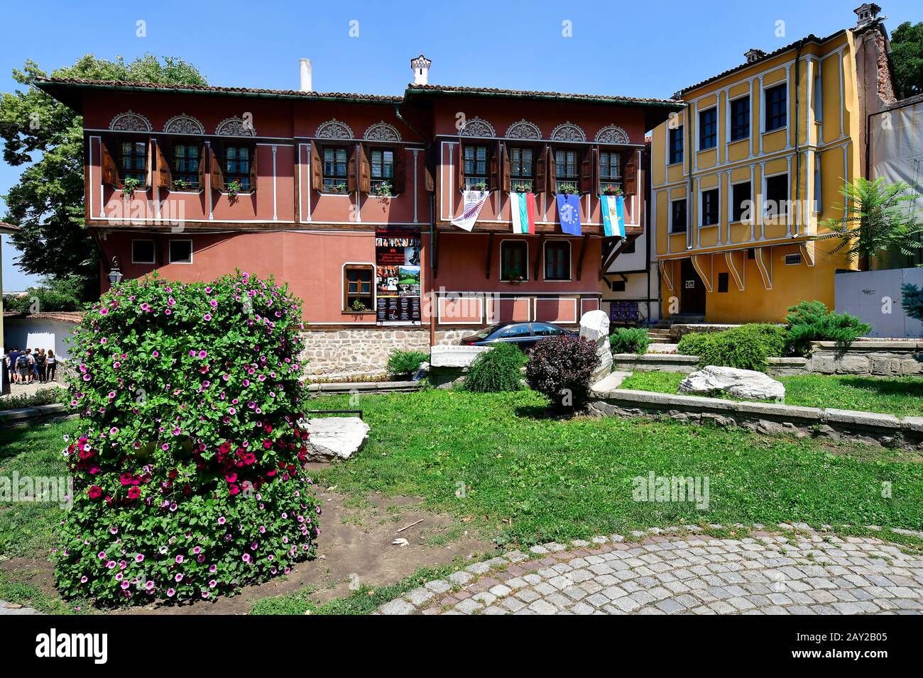 Plovdiv, Bulgaria - 08 giugno 2018: Balabanov House nel quartiere della città vecchia, alias Staria Grad, città diventata capitale europea della cultura 2019 Foto Stock