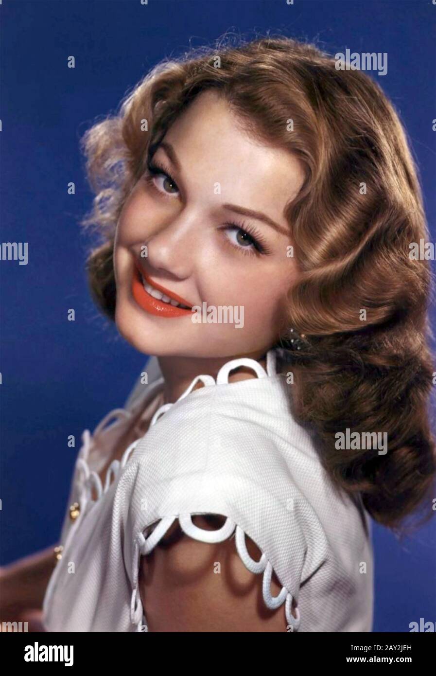 Anne BAXTER (1923-1985) attrice americana del film circa 1944 Foto Stock