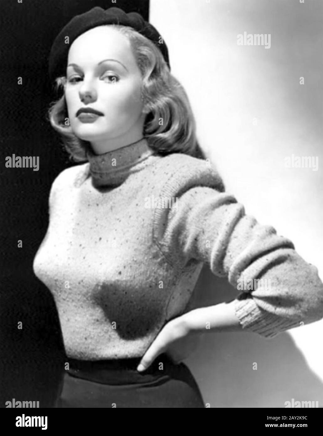 Peggy CUMMINS (1925-2017) attrice cinematografica inglese nel 1950 United Artists film Gun Crazy Foto Stock