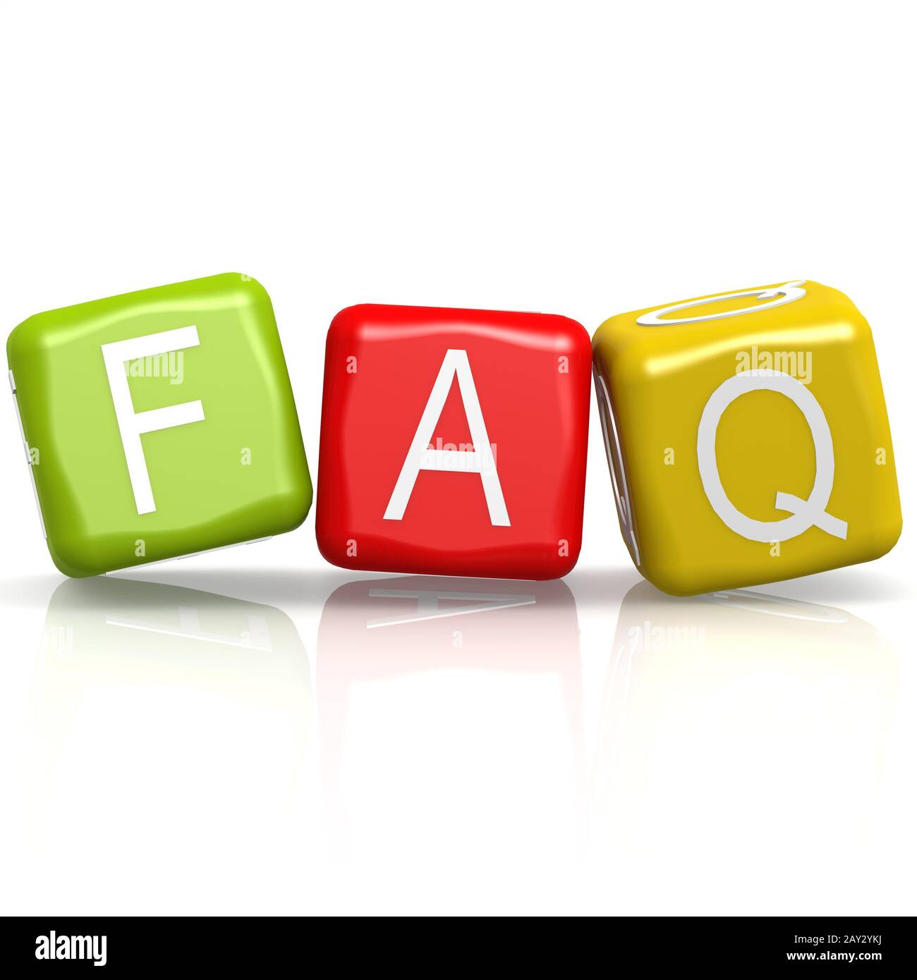 FAQ parola chiave Foto Stock