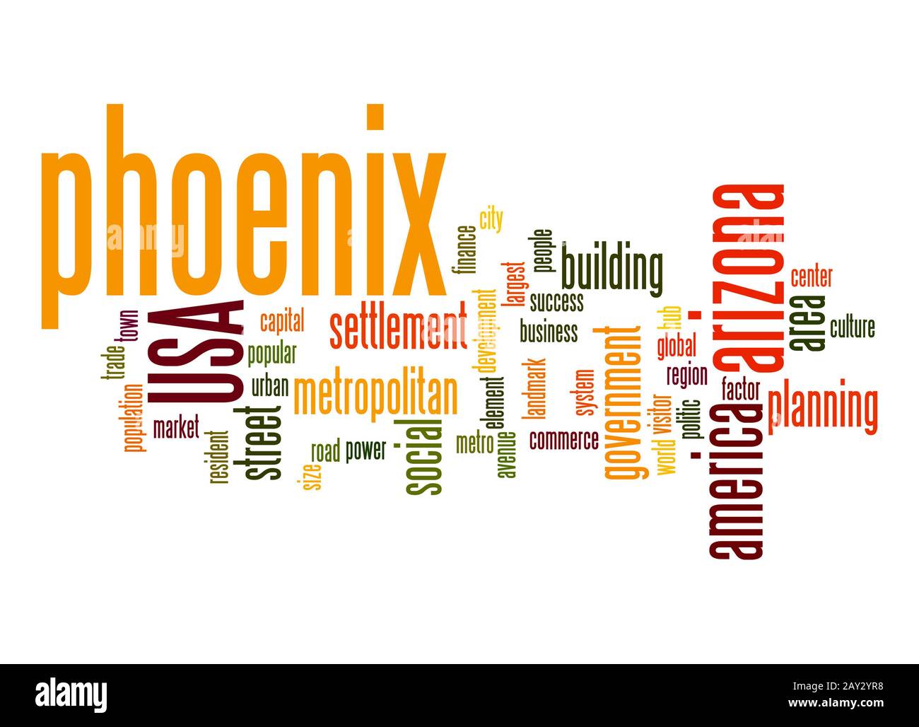 Parola di Phoenix il cloud Foto Stock