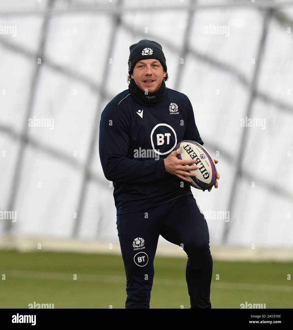 Riccarton, Edimburgo, Scozia, Regno Unito. 14th Feb, 20. Guinness Sei Nazioni vs Italia Scozia Hamish Watson credito: Eric mccowat/Alamy Live News Foto Stock