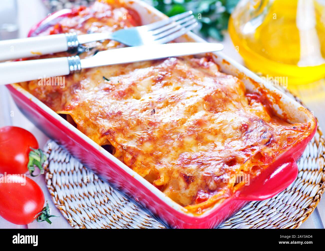 Lasagne Foto Stock