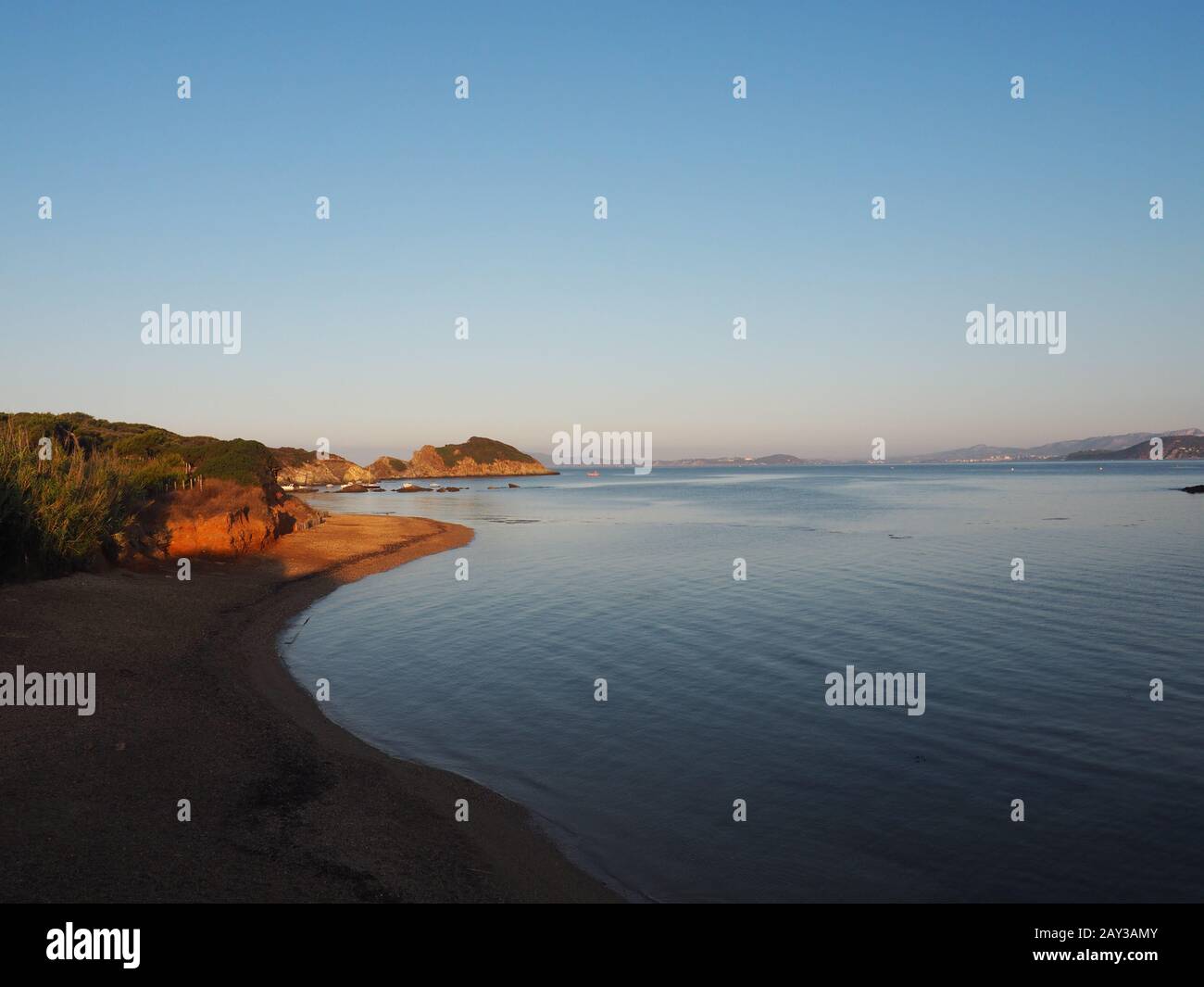 Località di viaggio in Francia, hyères Francia, località costiere e spiaggia Foto Stock