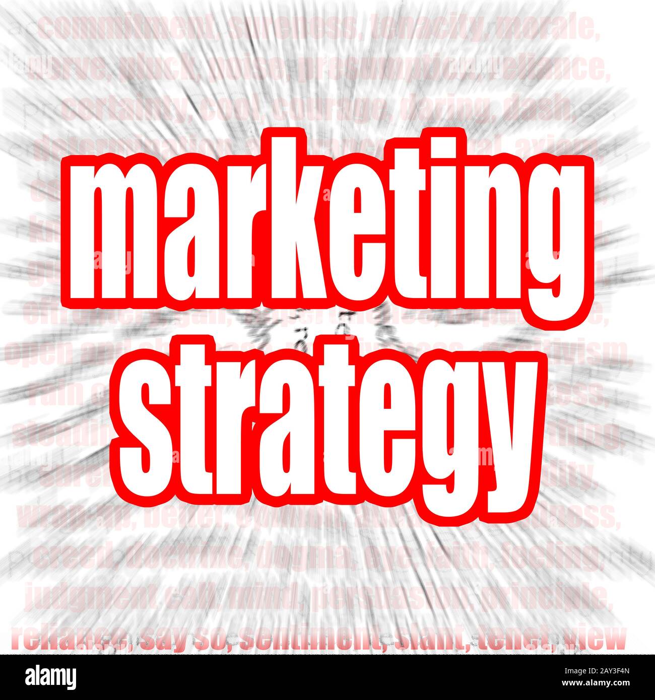 Marketing Parola strategia cloud Foto Stock