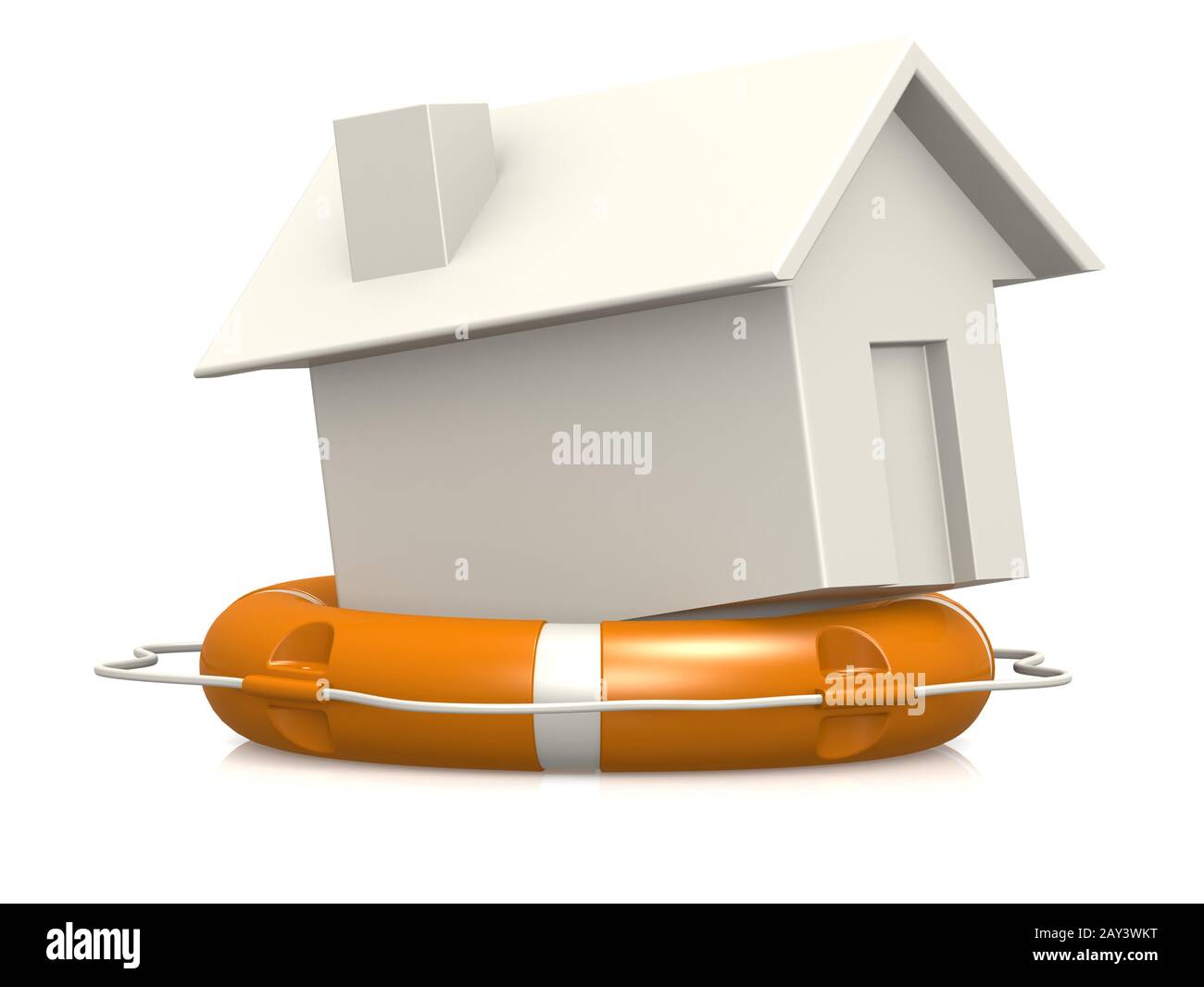 Boa di vita con casa Foto Stock