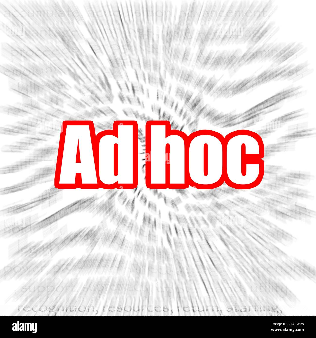 Ad hoc Foto Stock