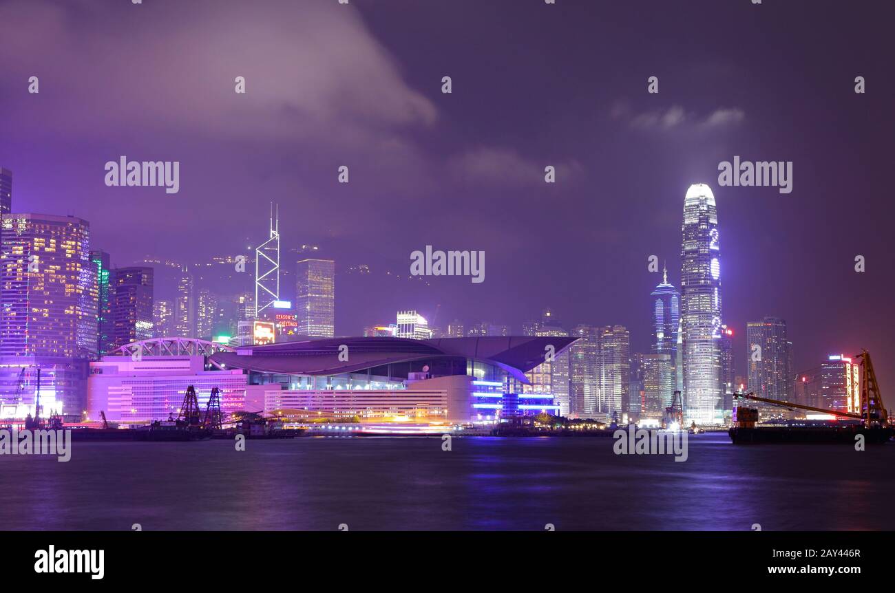 Hong Kong Harbour View Foto Stock
