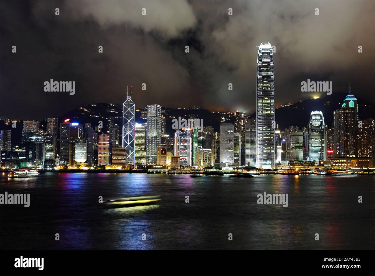 Hong Kong Harbour View Foto Stock