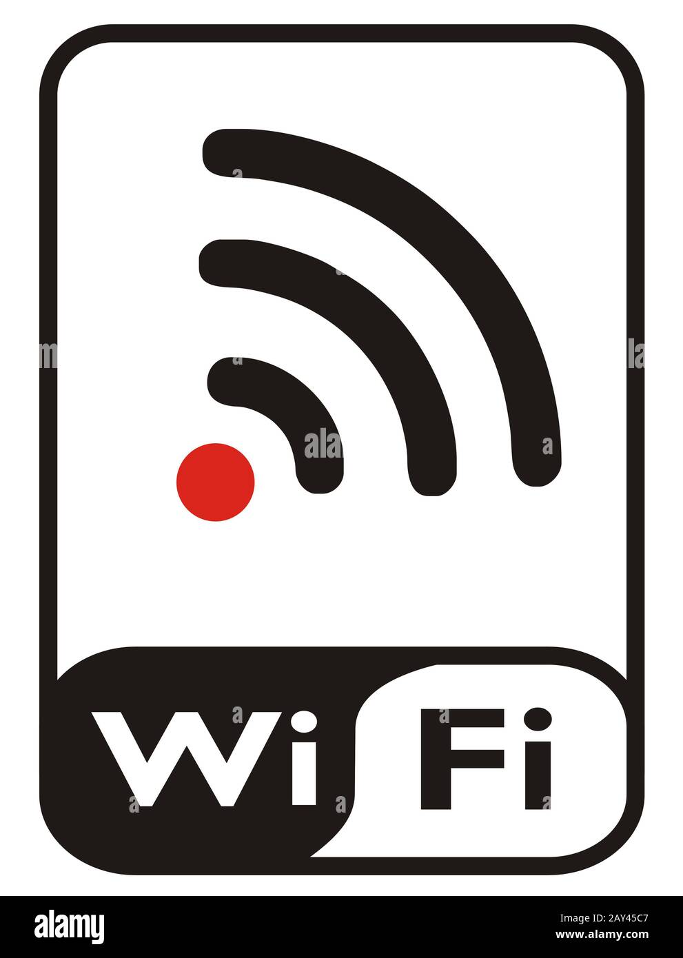 segno di Wi fi Foto Stock