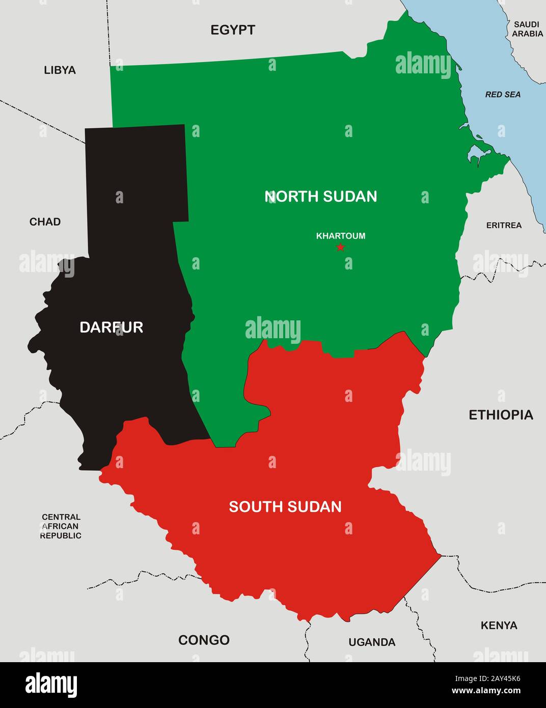 Mappa Di Khartoum Immagini E Fotografie Stock Ad Alta Risoluzione Alamy Mappa Del Sudan 2ay45k6