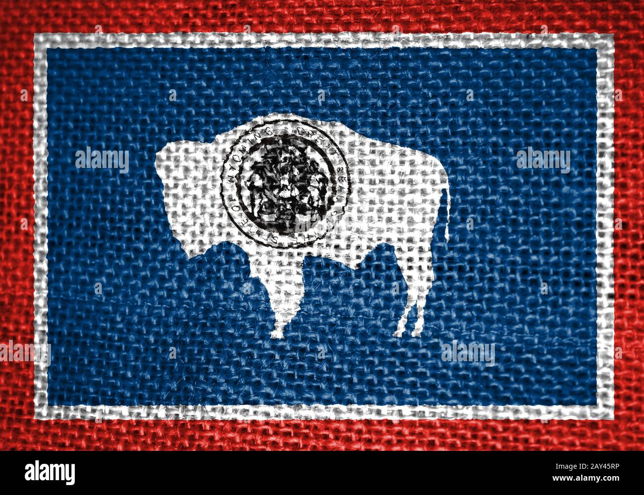 Bandiera del Wyoming Foto Stock