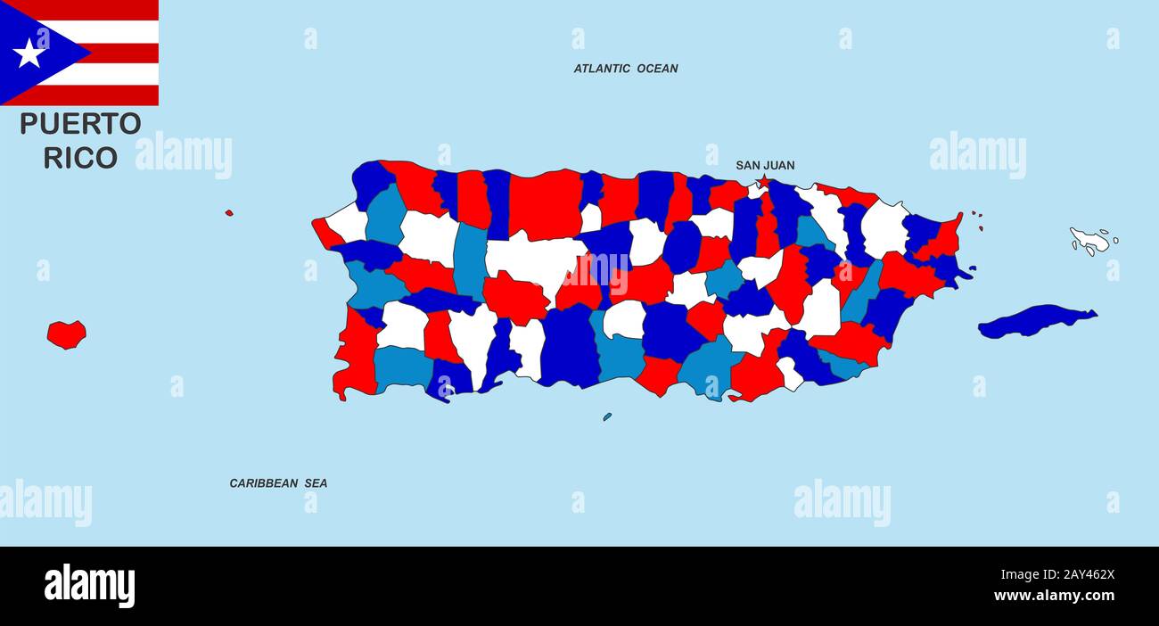 Puerto rico map immagini e fotografie stock ad alta risoluzione Alamy