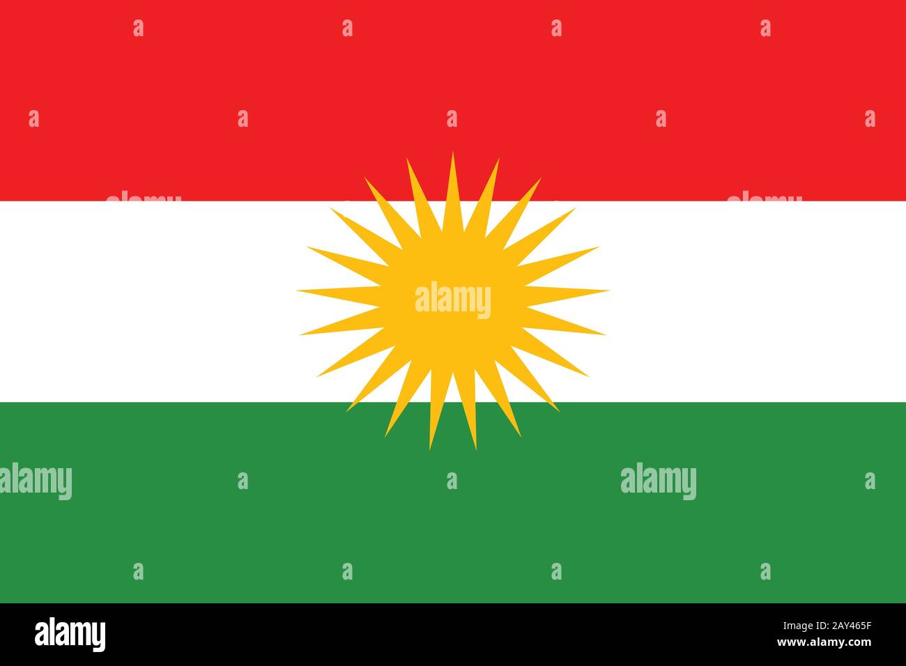 Autoadesivo Automobile Motocicletta Bandiera Kurdistan Porta