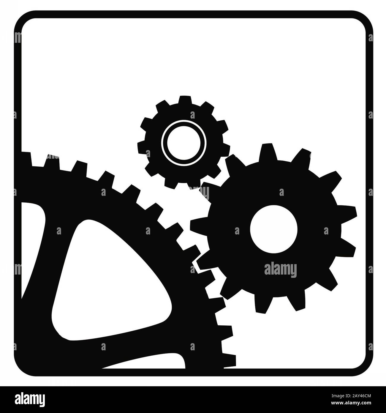 icona di ruote Foto Stock