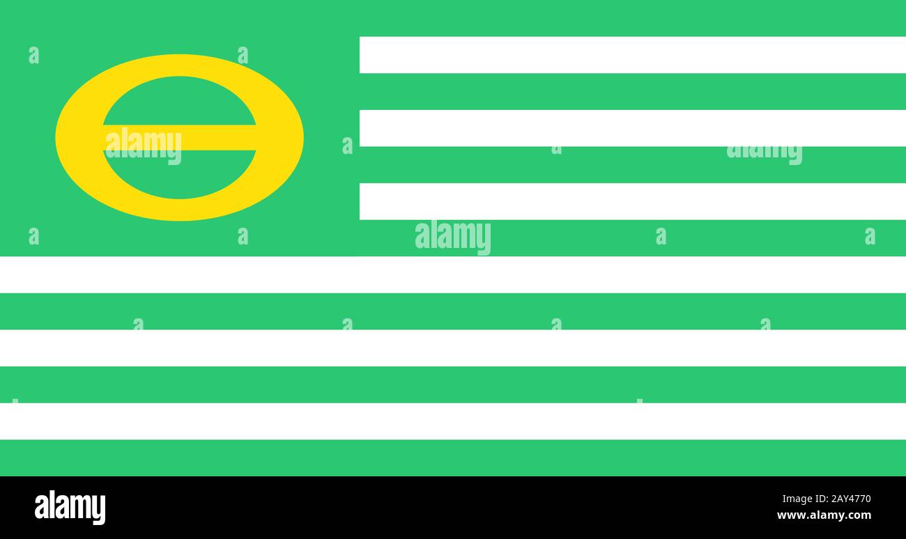 bandiera ecologia usa Foto Stock