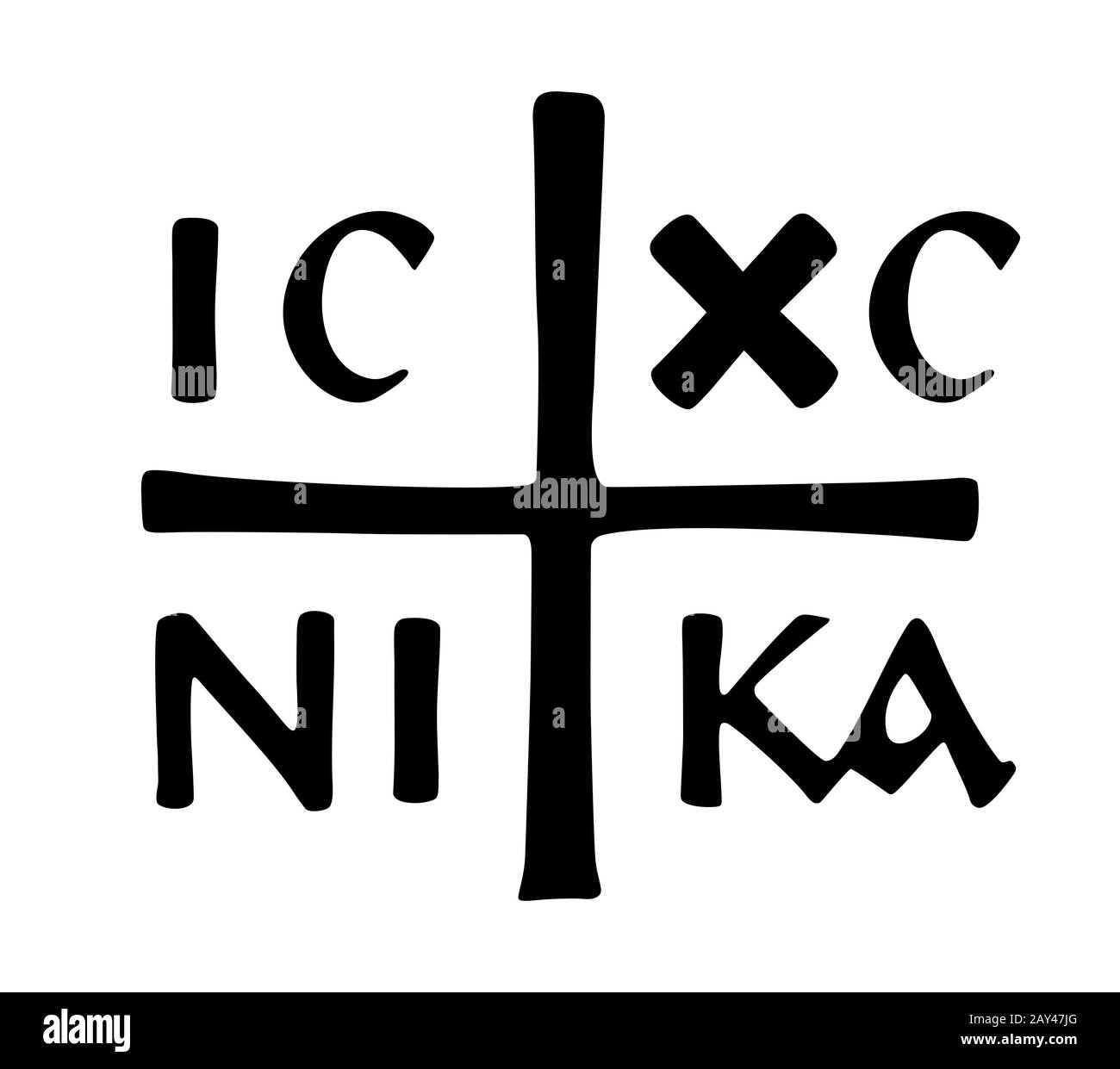 croce ortodossa Foto Stock