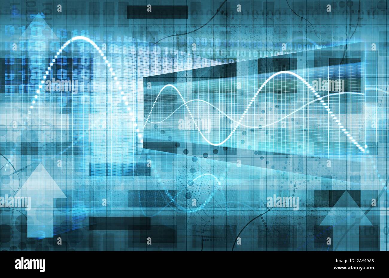Analisi di dati aziendali Foto Stock
