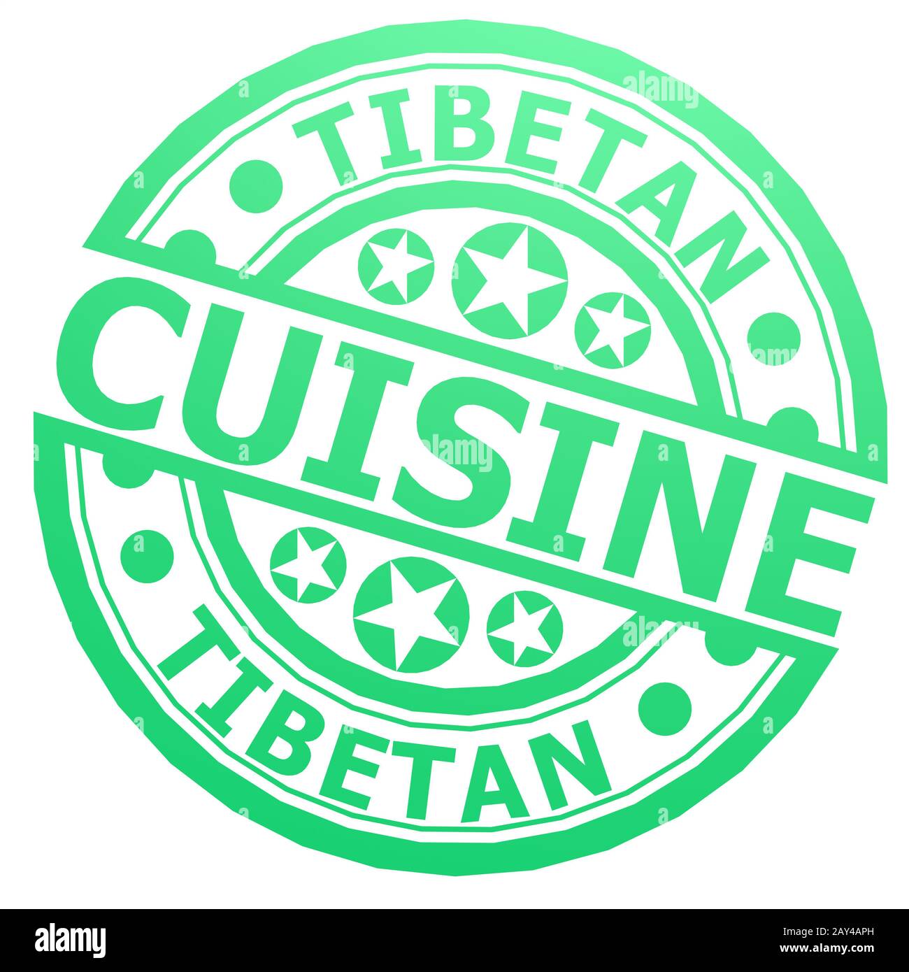 Timbro della cucina tibetana Foto Stock