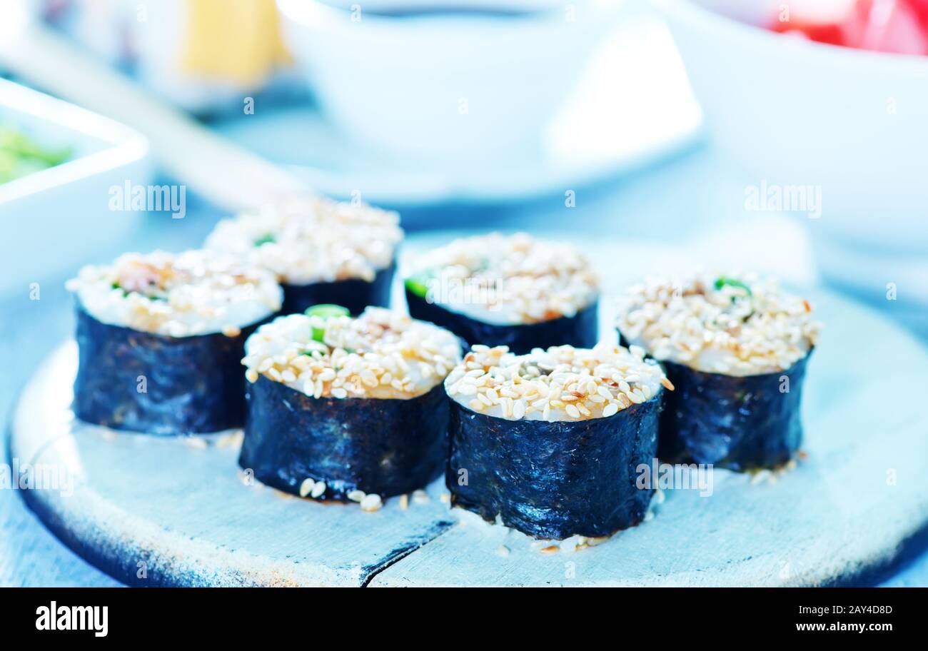 sushi fresco Foto Stock