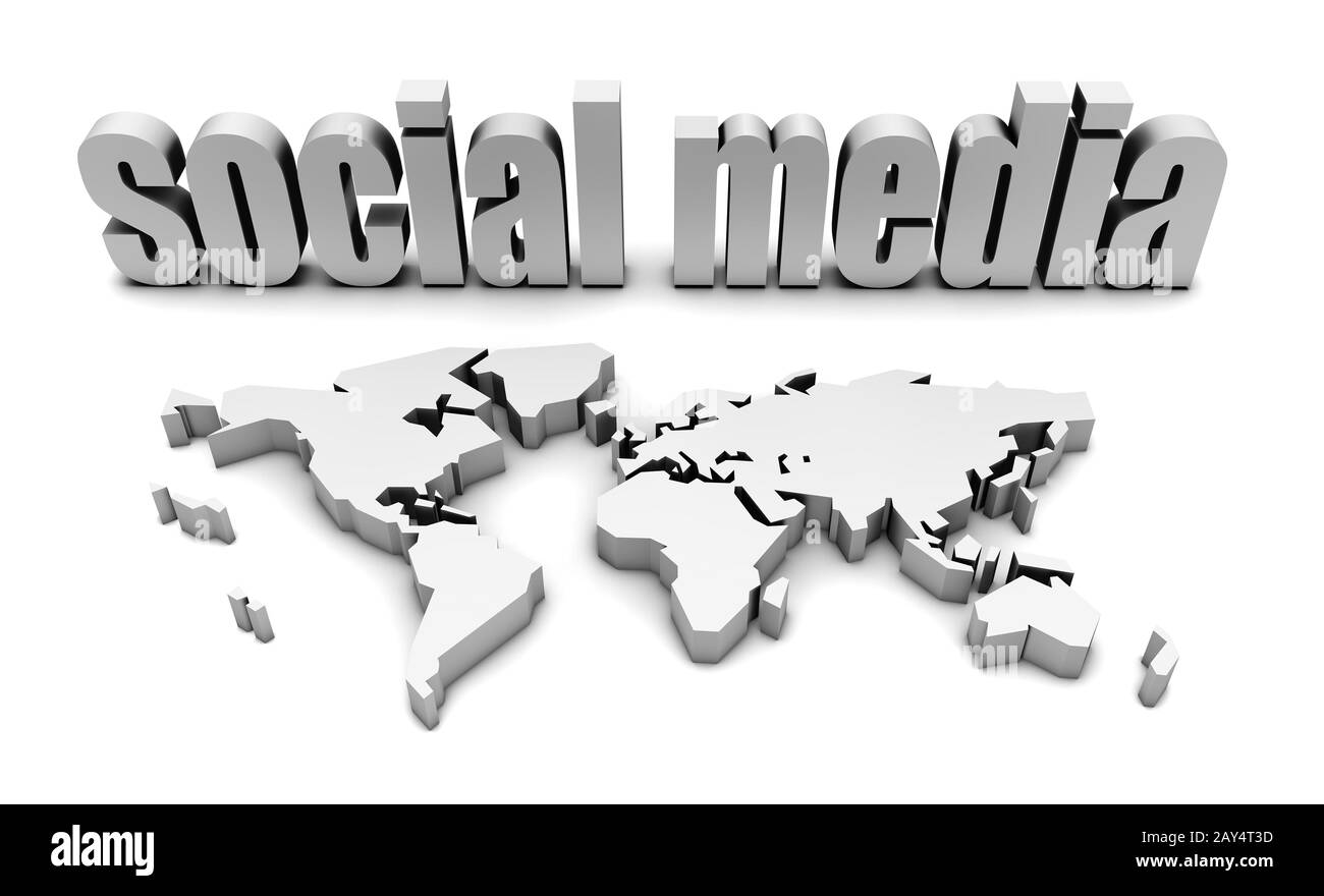 Social Media Foto Stock