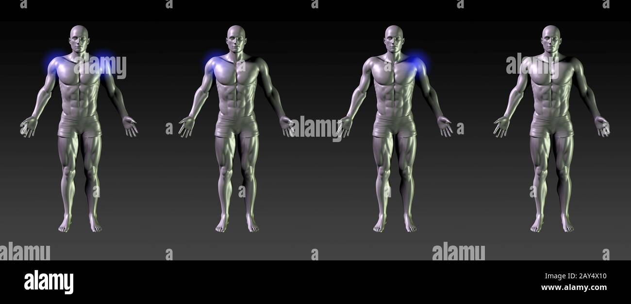 Il recupero della spalla Foto Stock