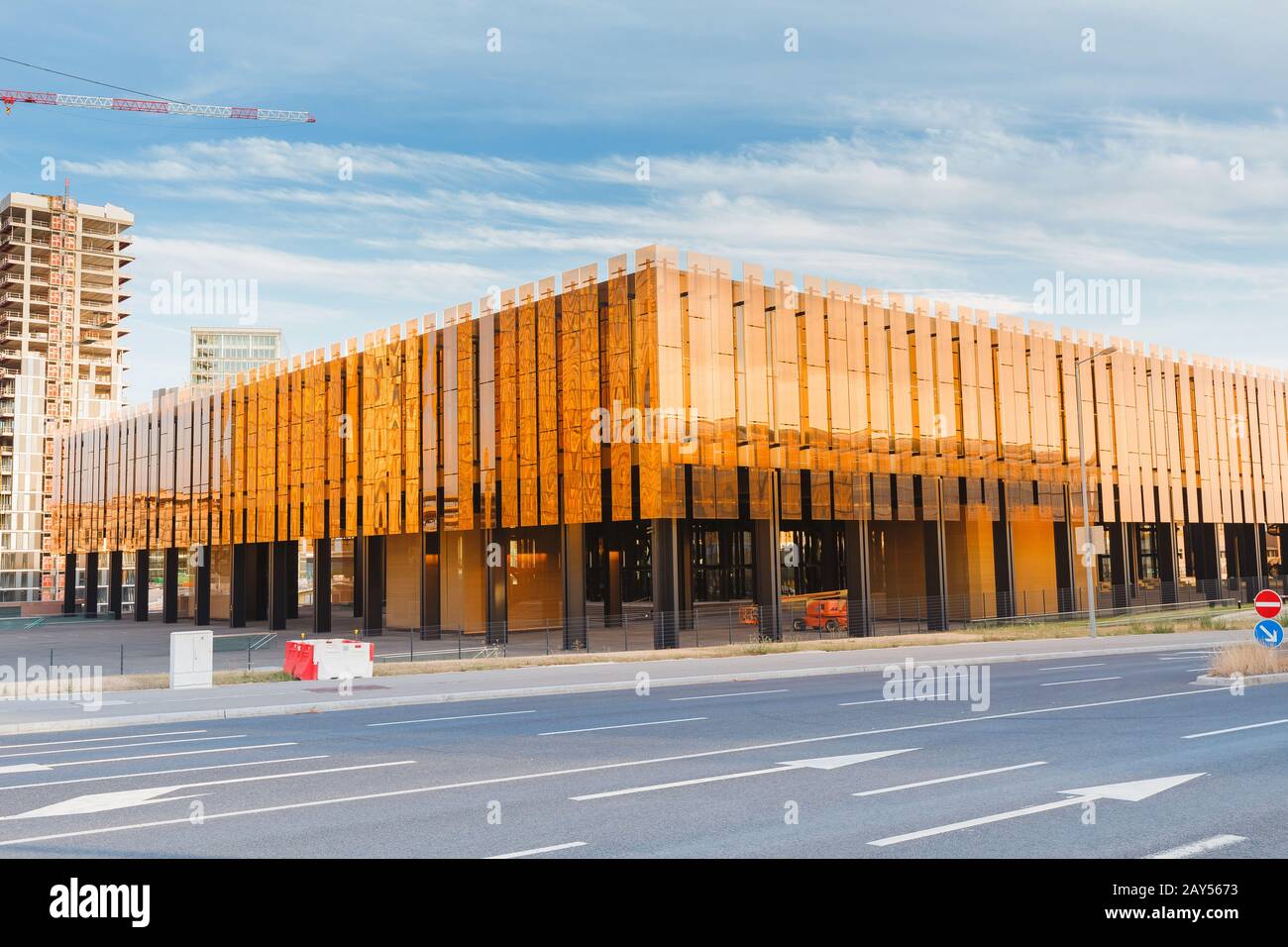 1 agosto 2019, Lussemburgo: Corte di giustizia dell'Unione europea edificio nel moderno quartiere di Lussemburgo Foto Stock