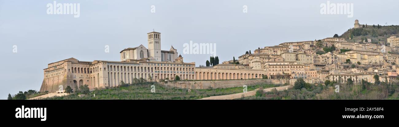 Assisi Sito Patrimonio Dell'Umanità Dell'Unesco - Umbria, Italia, Europa Foto Stock