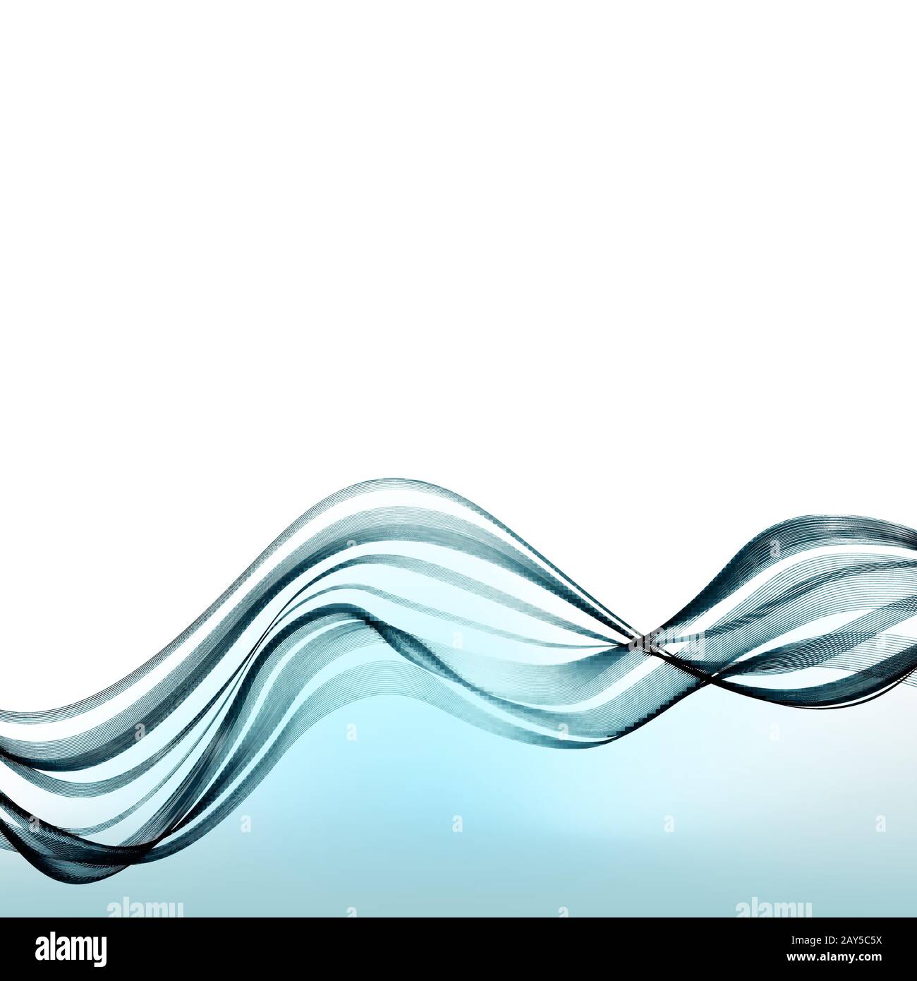 Linee astratte blu moderne certificato swoosh velocità onda regolare bordo sfondo. Illustrazione del vettore Illustrazione Vettoriale