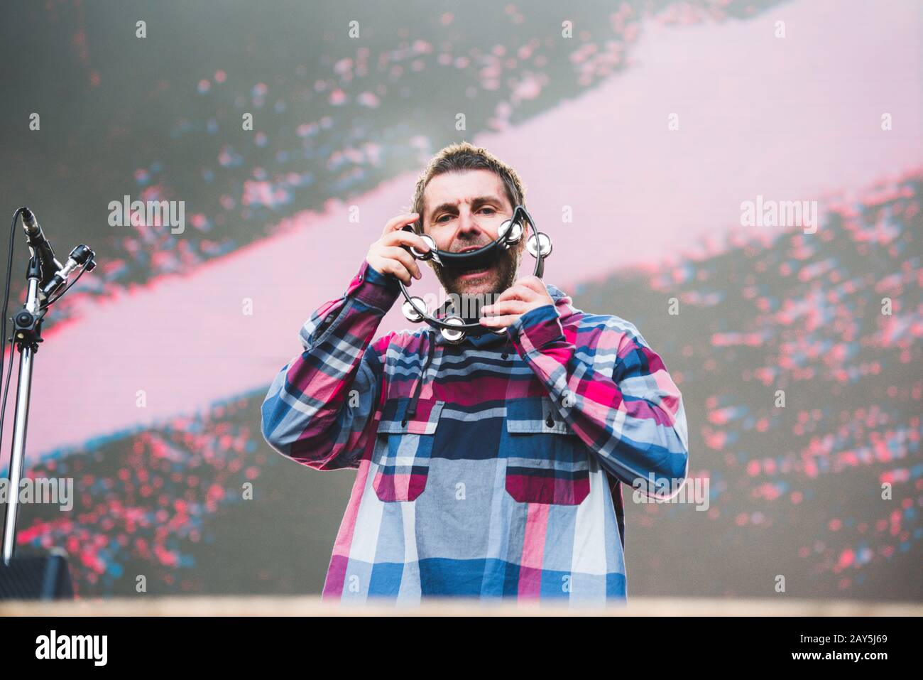Liam Gallagher vive a Locarno, Svizzera 2019 Foto Stock