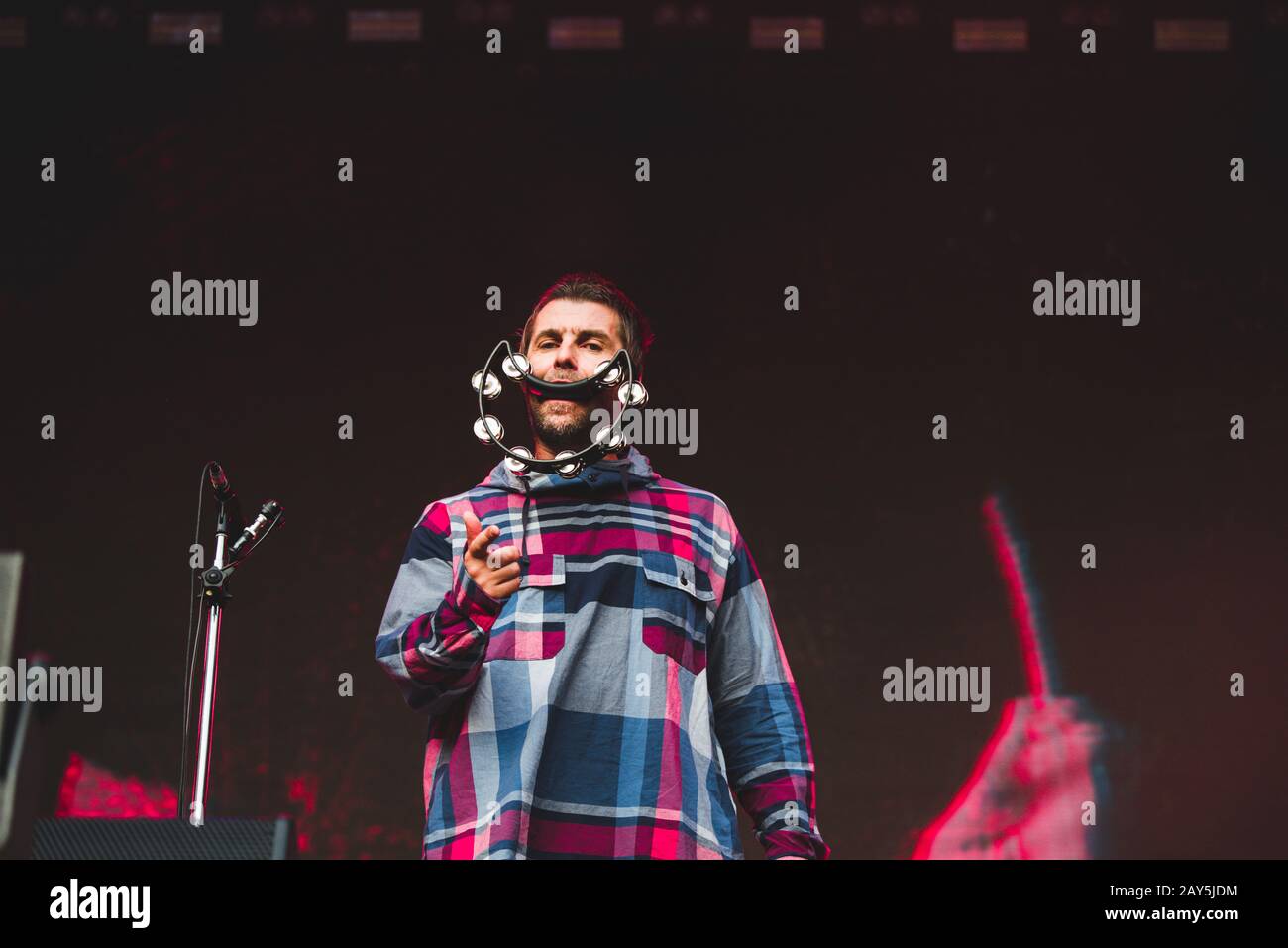 Liam Gallagher vive a Locarno, Svizzera 2019 Foto Stock