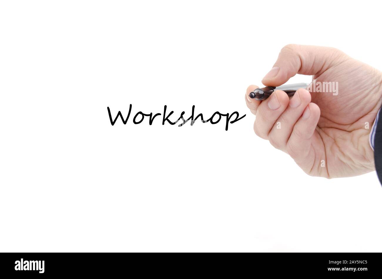 Concetto di testo del workshop Foto Stock