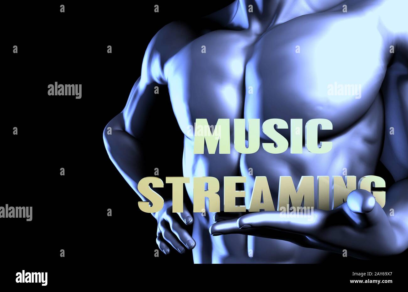 Streaming di musica Foto Stock